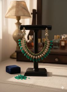 Emerald Kundan Choker Set