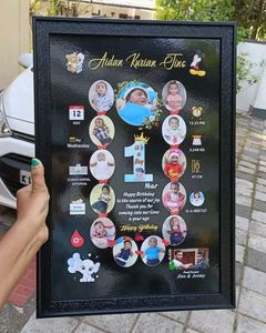3 Black Blank A4 Size Photo Frame With Glass