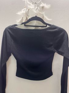 Black Long Sleeve Top