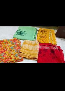 printed 5 saree combo 🎉🎉