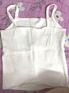 White Button-Down Tank Top