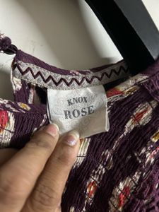 Patterned Sleeveless Dress