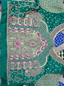 Aari Blouse with Embellished Sleeves