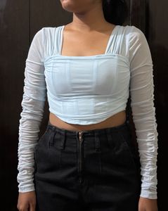 Sheer Sleeve Top