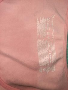 Pink Colour, Deep Neck Crop Top.