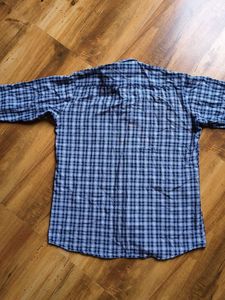 Blue Plaid Casual Shirt