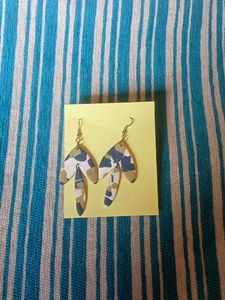 Funky Patterned Drop Earrings