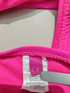 Pink Criss-Cross Bikini Set 85% New imported Brand