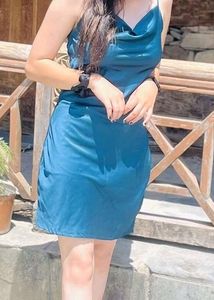 Bottle green bodycon dress