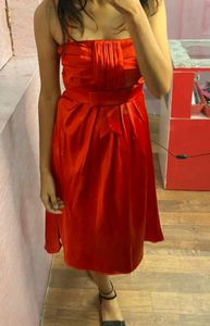 red short dress