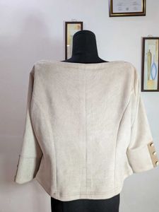 Elegant Color Block tailored top