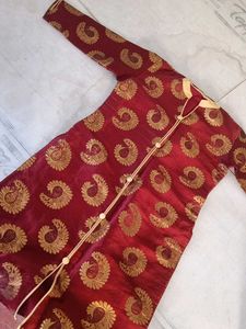 Marun Banarasi Kurta