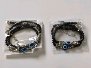 Evil Eye Beaded Anklets