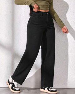 Wide Leg Black Jeans