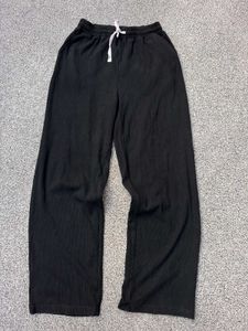 Black Wide Leg Lounge Pants