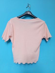 PEACH CROP TOP 💌
