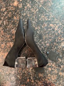 new zara satin marble heels ( cracking need repair
