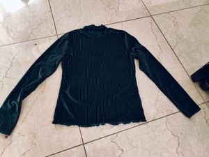 Shein Green Fitted Top