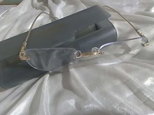Rimless Gold Frame Glasses