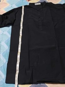 Men&#39;s Black Khadio Kurta