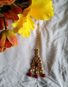 Elegant Red &amp; Gold Jewelry Set