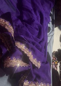 Elegant Purple Saree