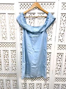 Original H&amp;M Blue Off-Shoulder Dress B