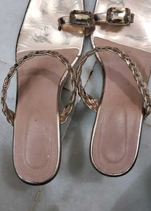 Elegant Gemstone Thong Sandals