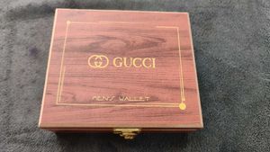Gucci High Quality wallet with wooden box
