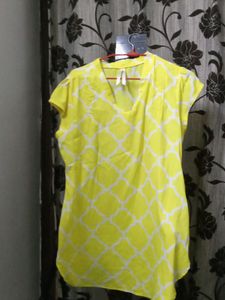 Yellow Top Kaftan Form Dressberry