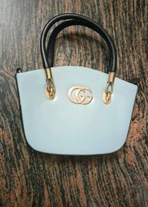 GG Blue Scatch Sling Bag.