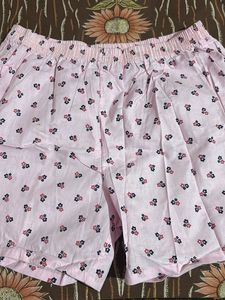 Pink flower shorts