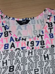 Max Crop Top With Alpha Numeric Print