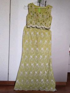 Lehenga Choli Set/ indo-western dress (4 piece)