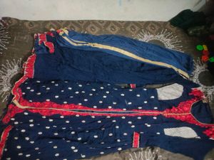 Anarkali Set With Sarara And Dupatta