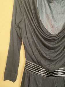 Mango Casual Black Top - Size M