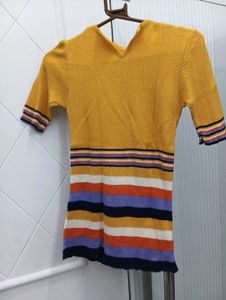 Striped Knit Bodycon Dress