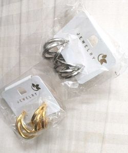 Triple Hoop Earrings Set