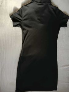 Black Fitted Polo Dress