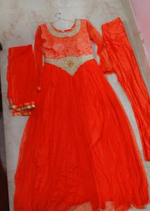 Heavy Gown With Sequence Work