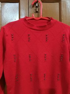 Red Pullover Sweater