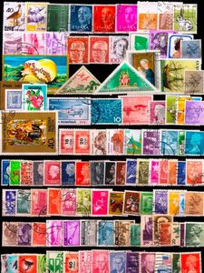 100 Different Stamps from various countries