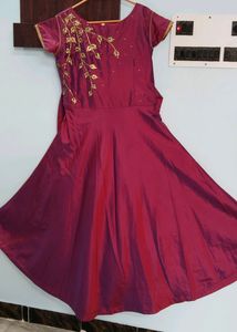 DOUBLE SHADE SILK GOWN