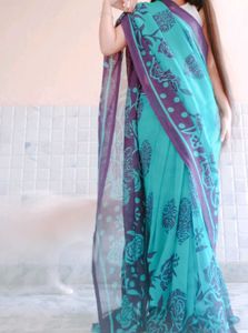 Jaipuri Printed Mulmul Cotton SAREE