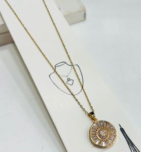 Crystal Circle/ butterfly  Pendant Necklace