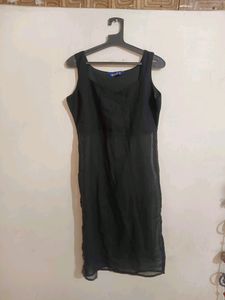 Vesicle Black Transparent Kurta