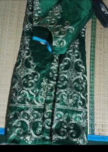 Green Dress Material