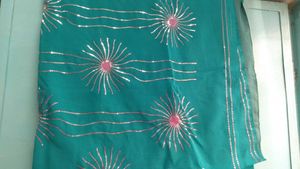 Sea Green Saree