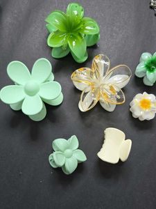 Flower Hair Claw Clips
