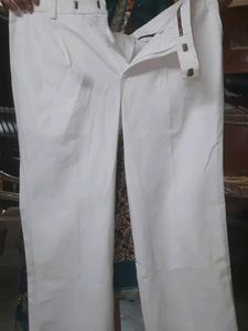 White Casual Pants